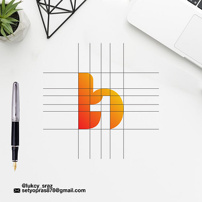 B 1 monogram logo branding design graphic design icon illustration illustrator logo vector