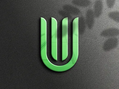 Logo Design UW concept app branding design graphic design illustration letter logo logos letter branding newlogo