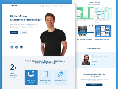 Portfolio Web Design design landing page portfolio web ui ux web