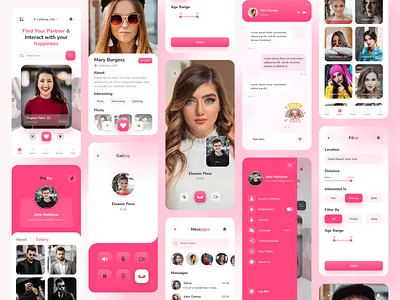 Dating Apps animation app app development clean dating app dating apps design designer icon lover app mobile app relation app relationship sex app typography ui userinterface ux website design