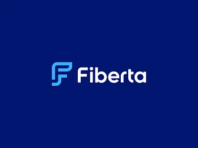 Fiberta branding computer digital electronics f f i b e r t a f logo fiber hi tech identity it line logo mark modern office tech technology telecommunication