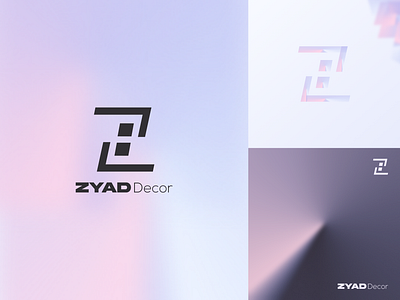 ZYAD Decor logo architect branding clean decor decoration design graphic design interior logo minimal vector