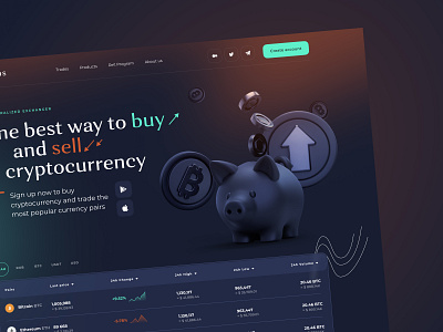 Сryptocurrency exchange trading / Chain bitcoin blockchain crypto crypto bridge cryptocurrencies cryptocurrency dashboard defi design illustration liquidity logo migrate swap token token exchange ux wallet web design