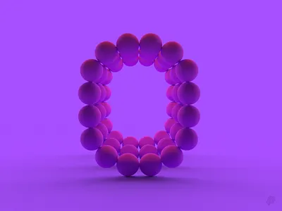 O 36daysoftype 3d branding design icon letter logo o