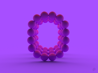 O 36daysoftype 3d branding design icon letter logo o