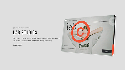 Web UI / Lab Studios branding design typography ui vector web