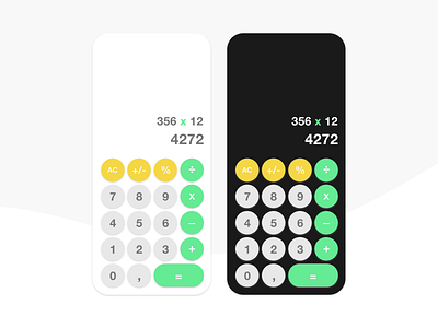 Daily UI - Day 4 : calculator app dailyui design graphic design mobile ui