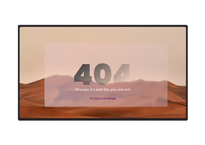 404 Page ui