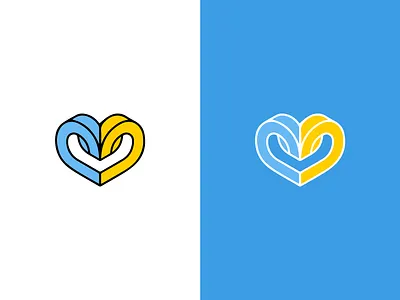 Glory to Ukraine fuckputin glory heart isometric logo putinkhuylo ukraine
