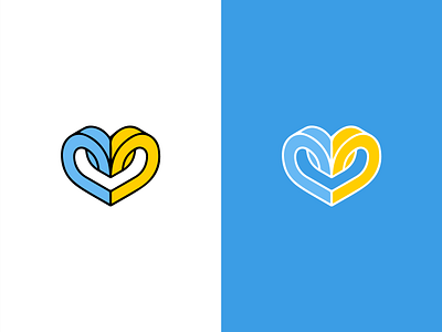 Glory to Ukraine fuckputin glory heart isometric logo putinkhuylo ukraine