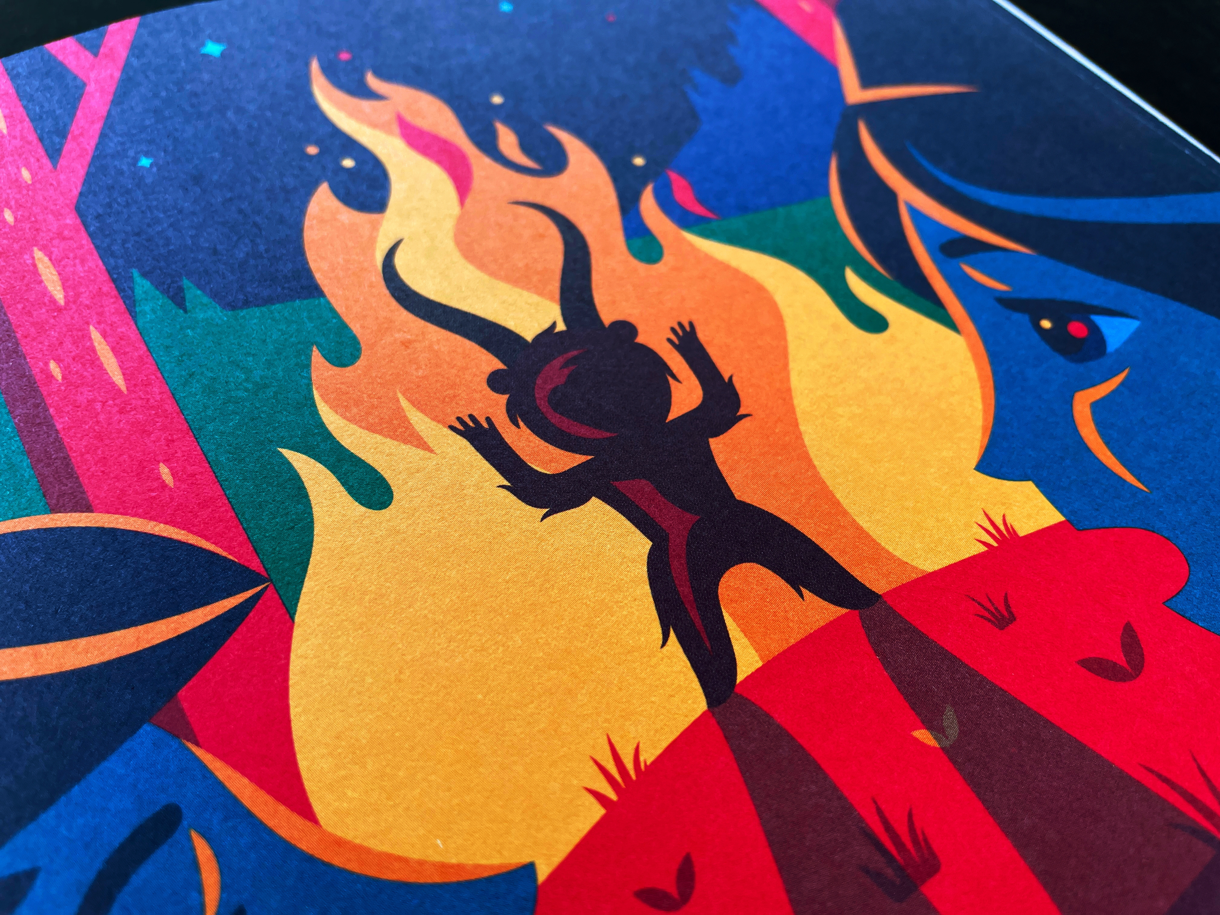 Example of Fear. Children's book illustration