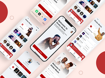 Online Music Player App Design app app design apple music artist audio player design ios ios design minimalist mobile app music app music player play playlist sketch song spotify track ui ux