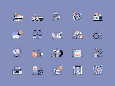 Atlas #1 branding futuristic icons illustration modern privacy tech