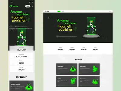 Web site:Laplap blockchain design ui web design