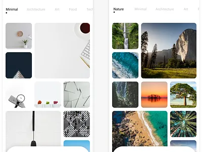 Images app design ui ux