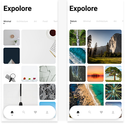 Images app design ui ux