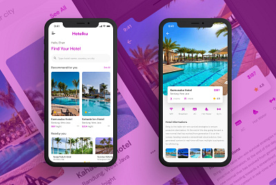 Hotel Booking App design ui ux