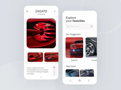 Netcarshow Redesign app application clean design design system graphic design minimal mobile product design ui ui design uidesign ux ux design