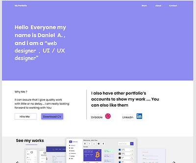 portfolio Figma design (head) UI /UX design figma graphic design portfolio ui ui ux website