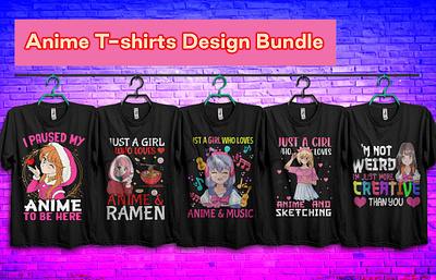 🥰🥰Anime T Shirt Design Bundle🥰🥰