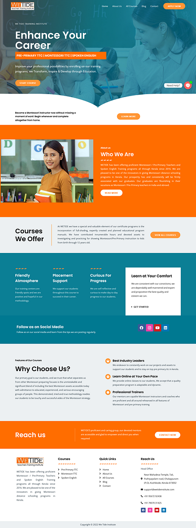 WETIDE Website branding website