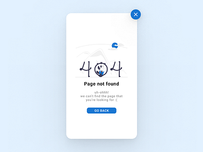 404 Page - DailyUI #008 404 404page app daily ui dailyui dailyui 008 dailyui008 dailyuichallenge design error figma minimal mobile ui ux