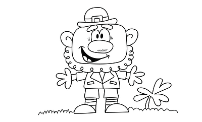 st. patrick's day coloring page for kids animation branding coloring book coloring page design illustration kdp kid coloring page st. patricks day vector