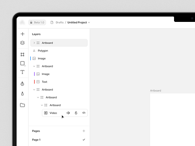 Layer Panel ◆Dark ◇ Light Mode artboard dark dark mode design tool editor interface layer layer panel layers panel light light mode panel saas tool