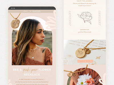 Feminine Jewelry EDM Email Design ecommerce edm email email design email marketing email template email templates feminine jewelry mailchimp mailchimp template marketing shop