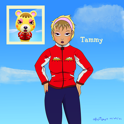 Tammy's Gijinka (ACNH) illustration