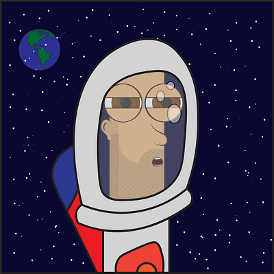 Astronaut design graphic design illustration vector