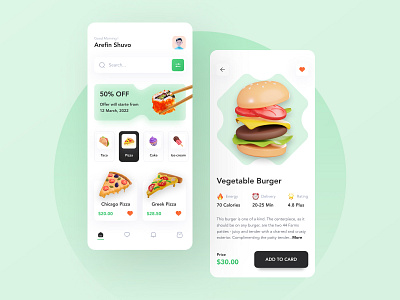 Food Delivery App app app design application clean delivery eat food food app food delivery food delivery app fresh minima minimalist mobile restaurant restaurant app