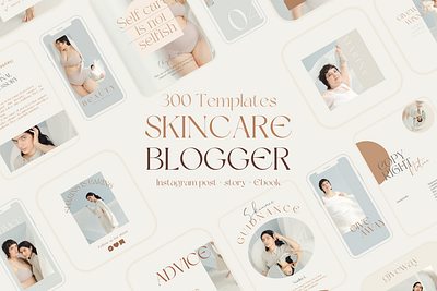 Skincare blogger templates bundle behance branding bundle canva canva design canva ebook canva instagram canva social media canva story canva template canva workbook canvabundle design ebook template instagram bunlde logo social media bundle social media templates ui workbook template