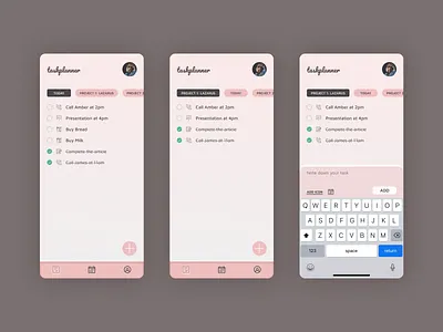 TaskPlanner | Daily UI Challenge 042 (ToDo List) 042 daily ui daily ui 042 dailyui dailyui042 dailyuichallenge list task task list to do to do list todo todo list ui