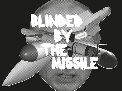 Blinded by the missile. design grid illustration layout logo minimal poster type ui website