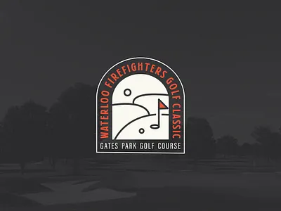 2022 Firefighters Golf Classic design fire department firefighter golf golf tournament logo