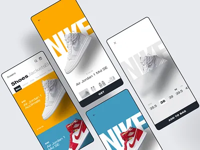 Sneakrz app clean minimal mobile shoe shoes shop shopping sneakers ui ux