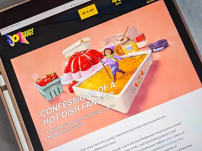 Editorial Illustration - JoySauce asian american cuisine design editorial food illustration midwest