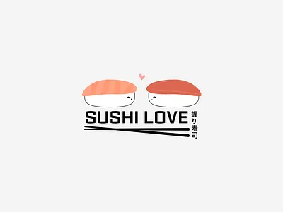 Sushi Love design illustration vector