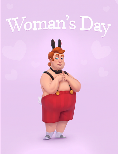 Woman's Day cartoon character characterdesign design digitalart illustration mascot design vector vector illustration