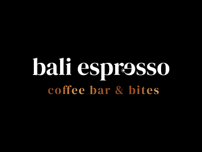 Espresso Logo brand design branding coffee espresso graphic design logo logo design typography