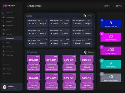 Gaming Dashboard UI design dashboard design gaming dashboard gaming server play2earn ui