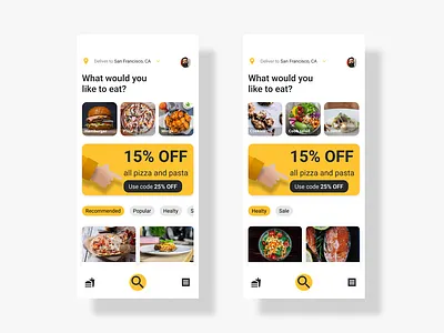 Delivery app app design ui ux