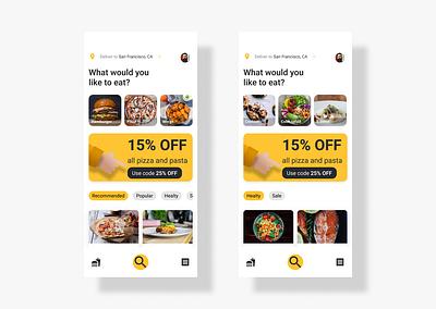Delivery app app design ui ux
