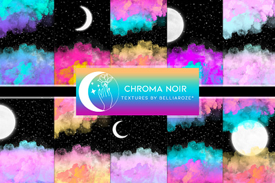 Chroma Noir, Abstract Textures abstract art background branding contemporary graphic design textures watercolor