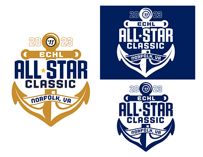 ECHL 2023 AllStar Classic Logo art brand design kansas logo