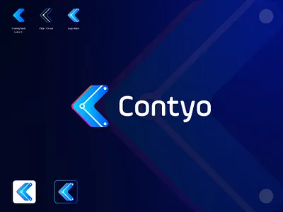 Modern C Letter Mark Software Technology Logo arrow logo blockchain brand identity branding c letter logo c letter technology logo coding logo finance fintech futuristic geometric logo gradient investment logo logo design metaverse modern logo software company software technology logo tech logo