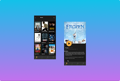 Movie App app cinema movie streaming ui