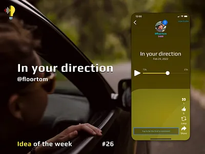 Idea of the week #26 apple flat highlight icon ios music record red travel yellow