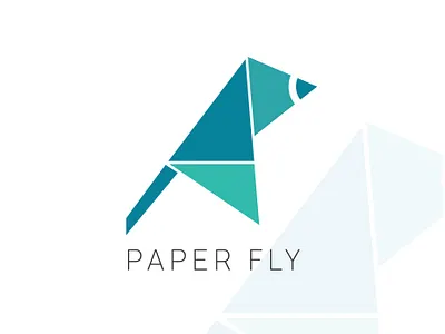 Paper Fly Logo Design with technology and innovation abstract business corporate design digital flat fly innovation logistic logo minimal paper tech technology travel vector